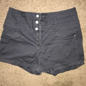 Gray jean shorts